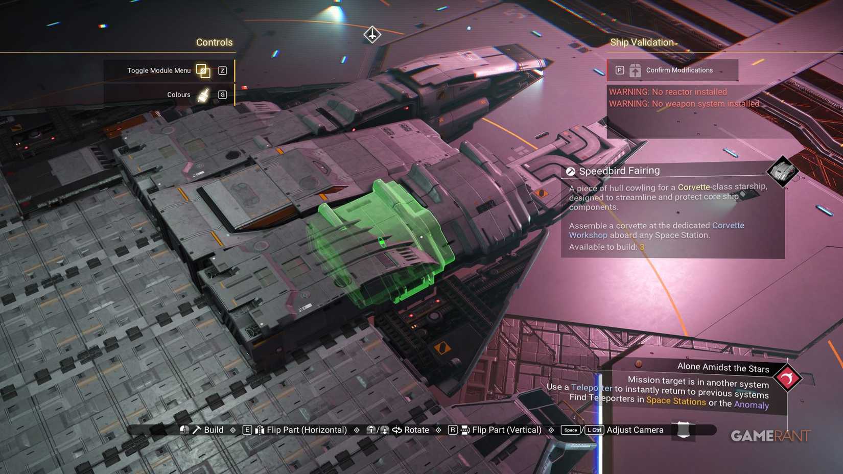 No Man's Sky - Millennium Falcon Corvette - Front - Speedbird Fairing