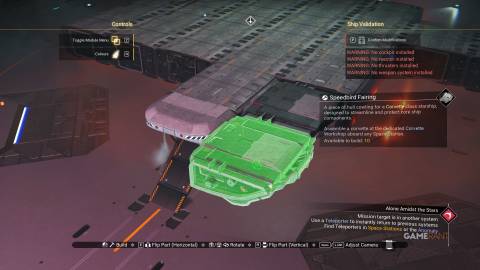 No Man's Sky - Millennium Falcon Corvette - Front Underside - Speedbird Fairing