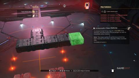 No Man's Sky - Millennium Falcon Corvette - Initial Walkways At Front