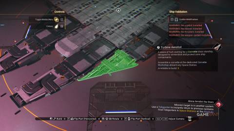 No Man's Sky - Millennium Falcon Corvette - Left Side - 1st Turbine Airfoil