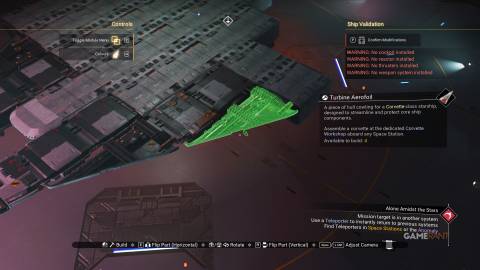 No Man's Sky - Millennium Falcon Corvette - Left Side - 2nd Turbine Airfoil