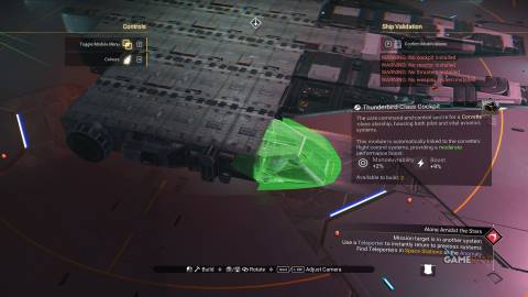 No Man's Sky - Millennium Falcon Corvette - Right Side - Cockpit