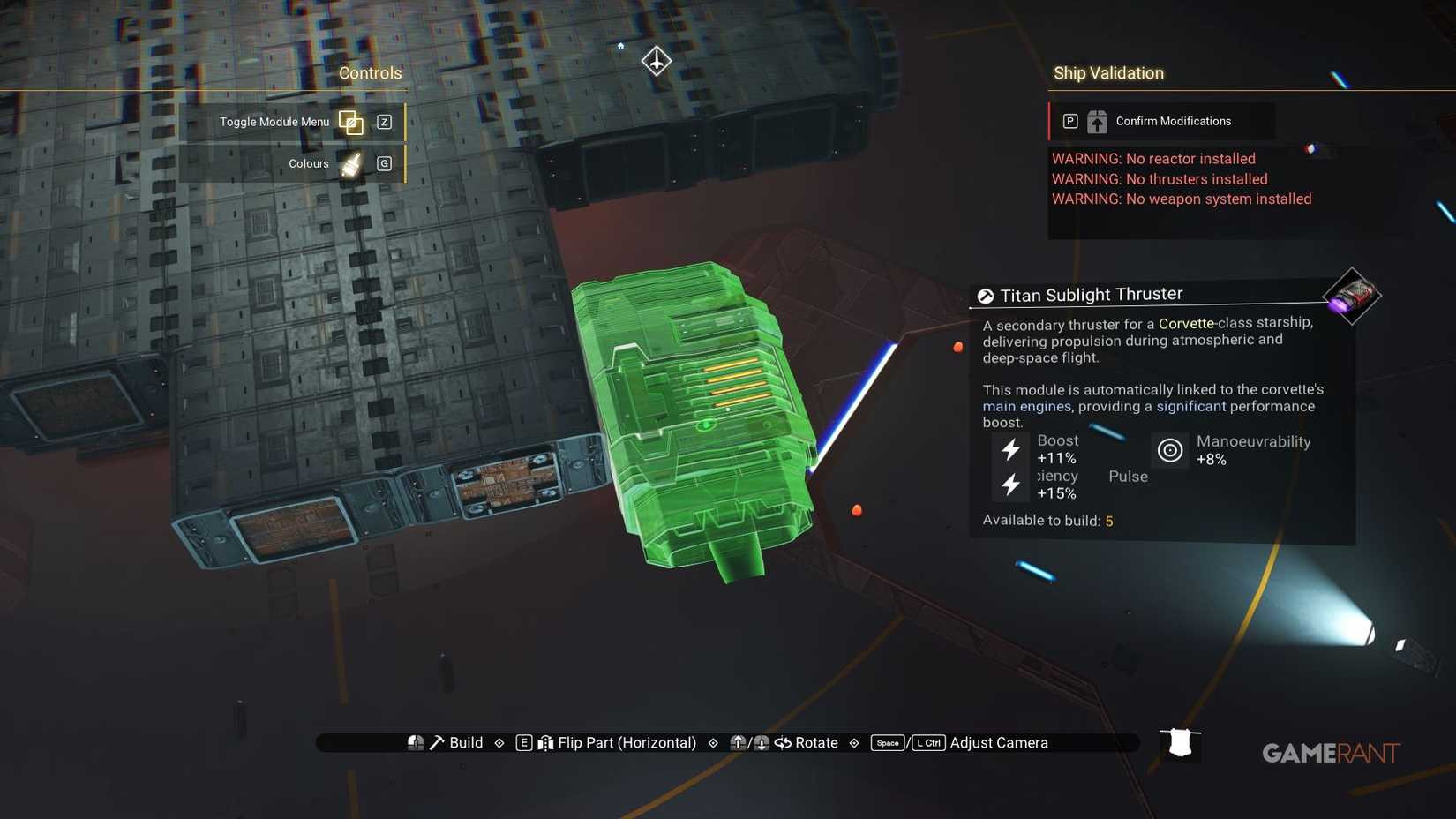 No Man's Sky - Millennium Falcon Corvette - Titan Sublight Thruster