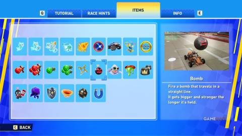 Sonic Racing CrossWorlds - Items - Bomb