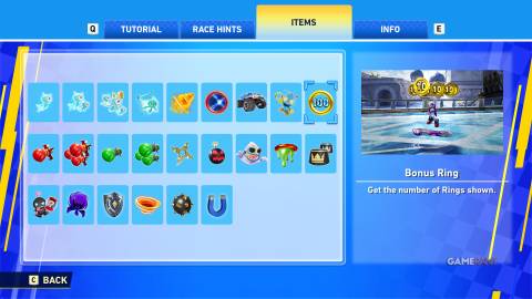 Sonic Racing CrossWorlds - Items - Bonus Ring