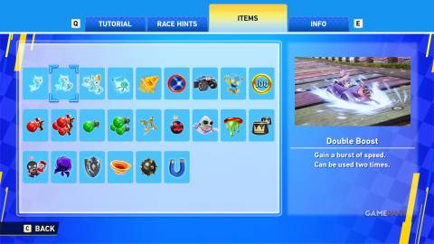 Sonic Racing CrossWorlds - Items - Double Boost