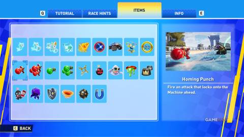 Sonic Racing CrossWorlds - Items - Homing Punch