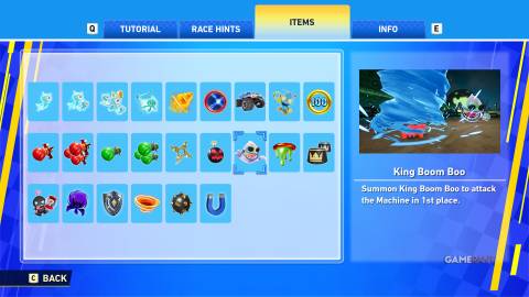 Sonic Racing CrossWorlds - Items - King Boom Boo