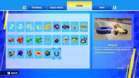 Sonic Racing CrossWorlds - Items - Magnet