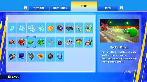 Sonic Racing CrossWorlds - Items - Rocket Punch