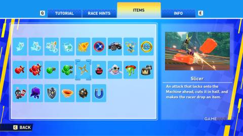 Sonic Racing CrossWorlds - Items - Slicer