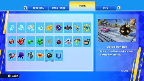 Sonic Racing CrossWorlds - Items - Spiked Iron Ball