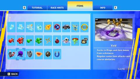 Sonic Racing CrossWorlds - Items - Void