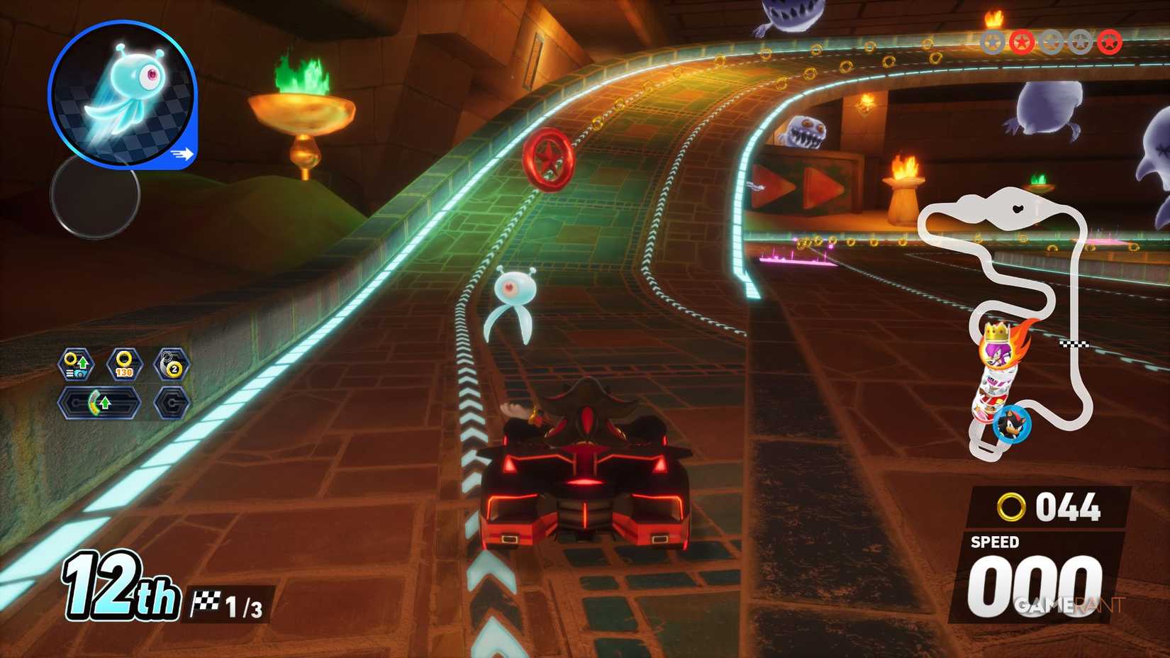 Sonic Racing CrossWorlds - Sand Road - Red Star Ring - Go Left In Temple