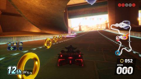 Sonic Racing CrossWorlds - Sand Road - Red Star Ring - Lower Track Inside Temple