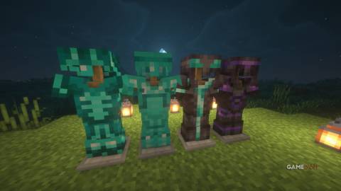 Minecraft Armor Trims Displayed