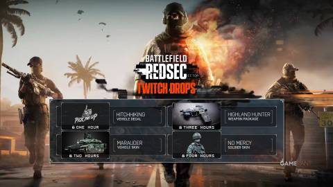 All Battlefield RedSec Battle Royale Twitch Drop Rewards