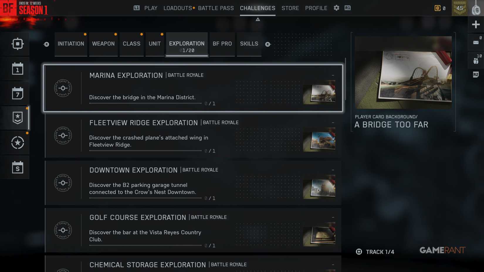 All Exploration Challenges & Rewards in Battlefield Redsec 1