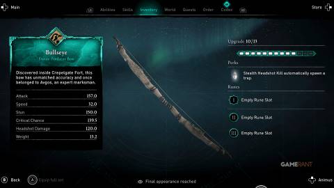 Assassin's Creed Valhalla Bullseye Appearance