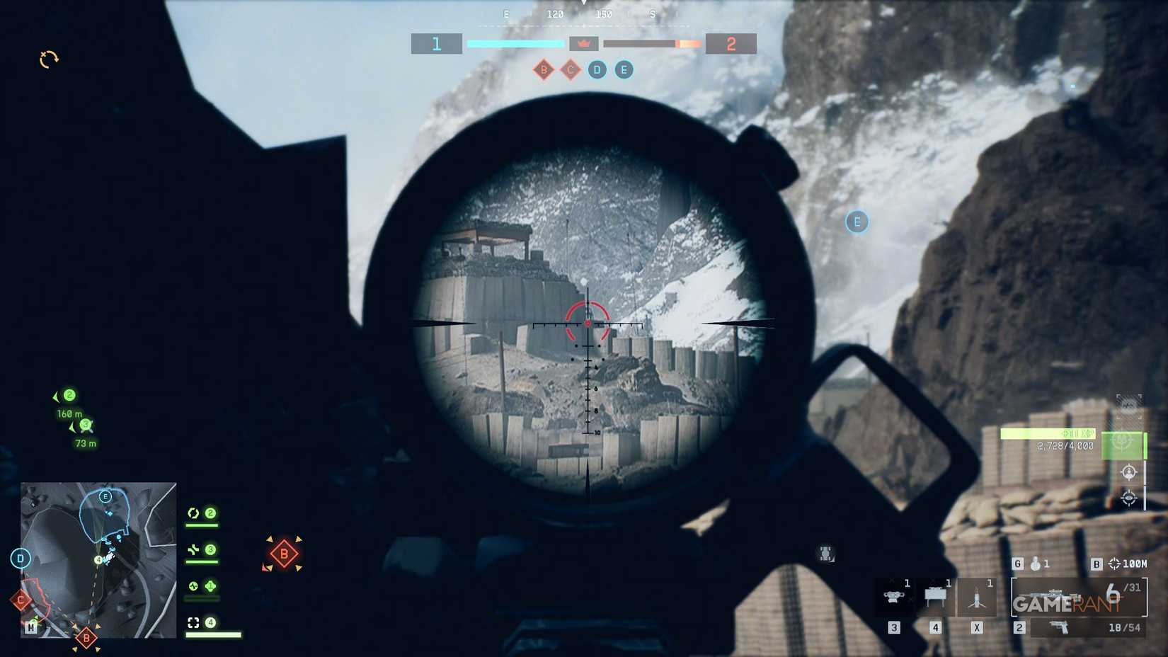 Battlefield 6 - Liberation Peak - Sniper Spots - Side of Central Rock Sniping at E