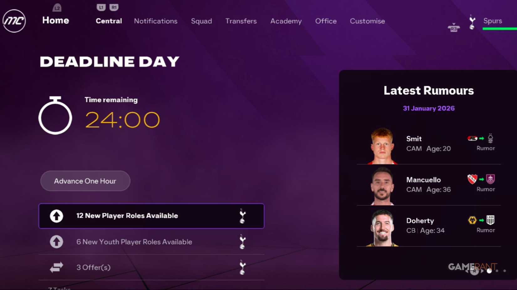 FC 26 - Mod - 24 Hour Transfer Deadline Day
