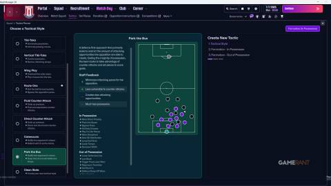 Football Manager 26 - Tactics - Stoke - Park the Bus