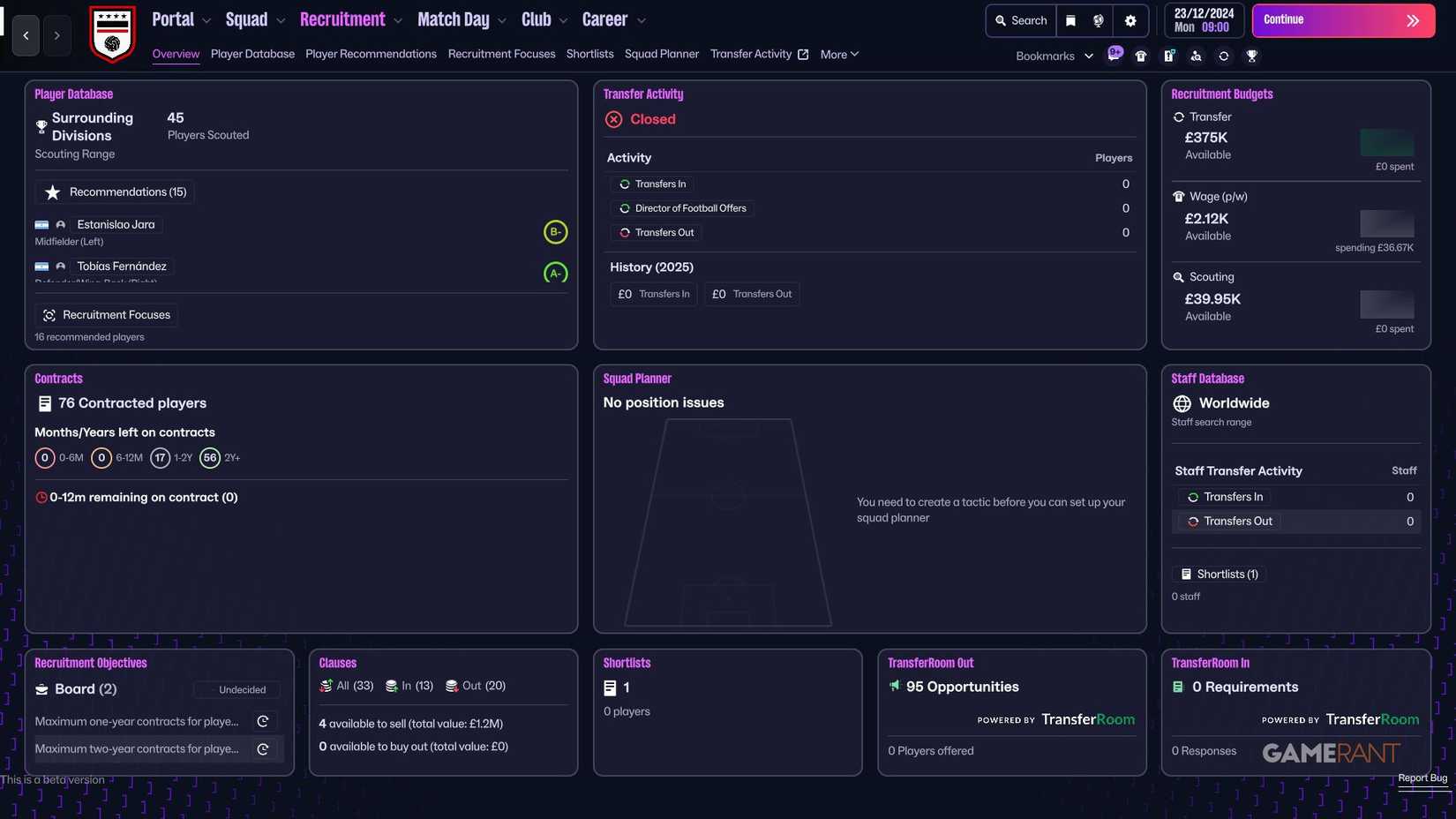 Football Manager 26 - Transfer Budget - Colon