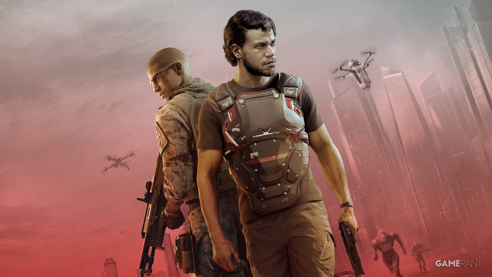 MindsEye character art red background