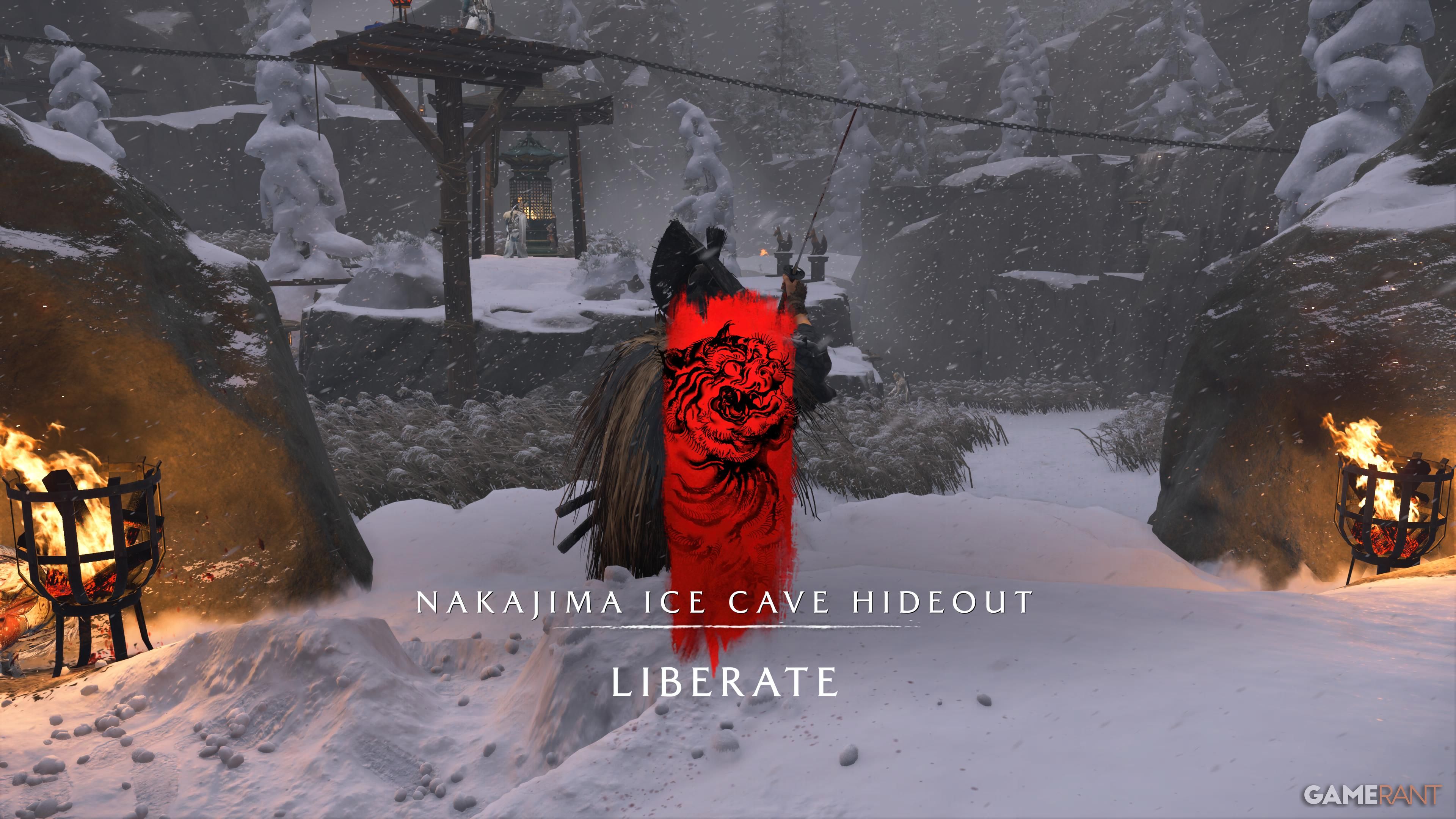 Nakajima Ice Cave Hideout Puzzle Solution in Ghost of Yotei