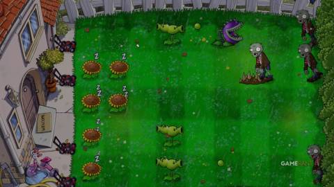 Plants vs Zombies Replanted gameplay screenshot 3 cloudy day mode