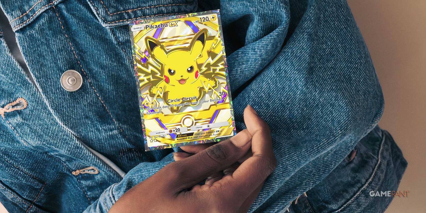 the two star pikachu ex card from pokemon tcg pocket.