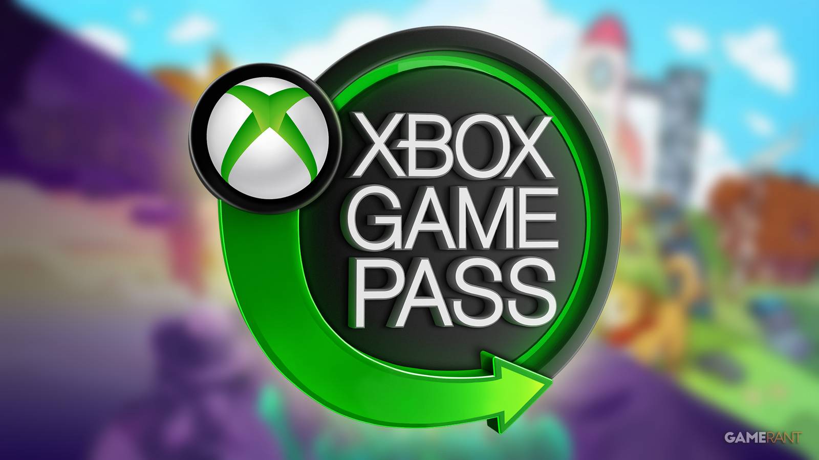 Xbox Game Pass Ultimate logo over Sopa Tale of Stolen Potato and Little Rocket Lab blurred collage