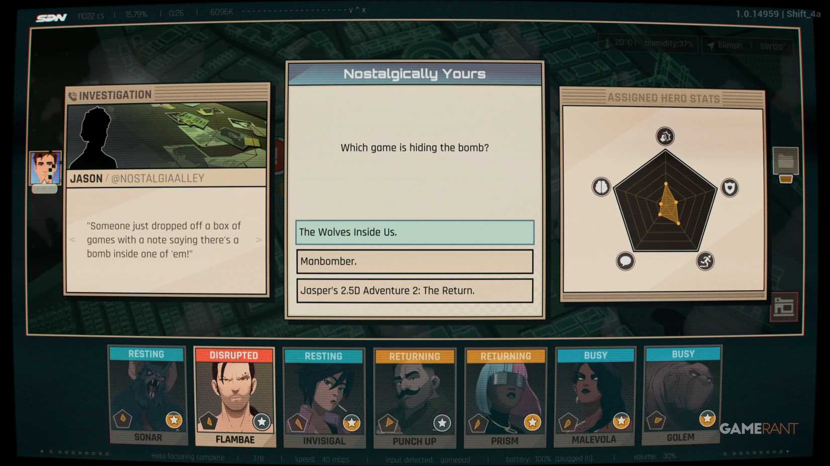 Dispatch Game Script Yes, My GOTY Really is a Game, and It Should Be Treated as Such