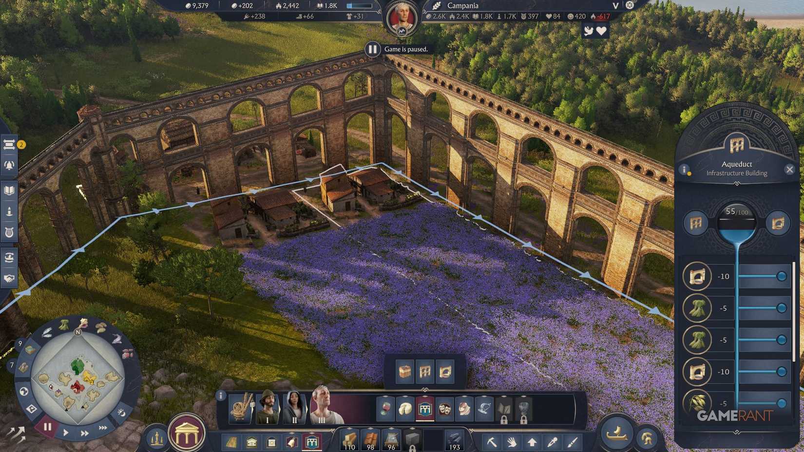Anno 117 Pax Romana - Aqueduto - Abastecimento de Água para Impulsionamento da Fazenda