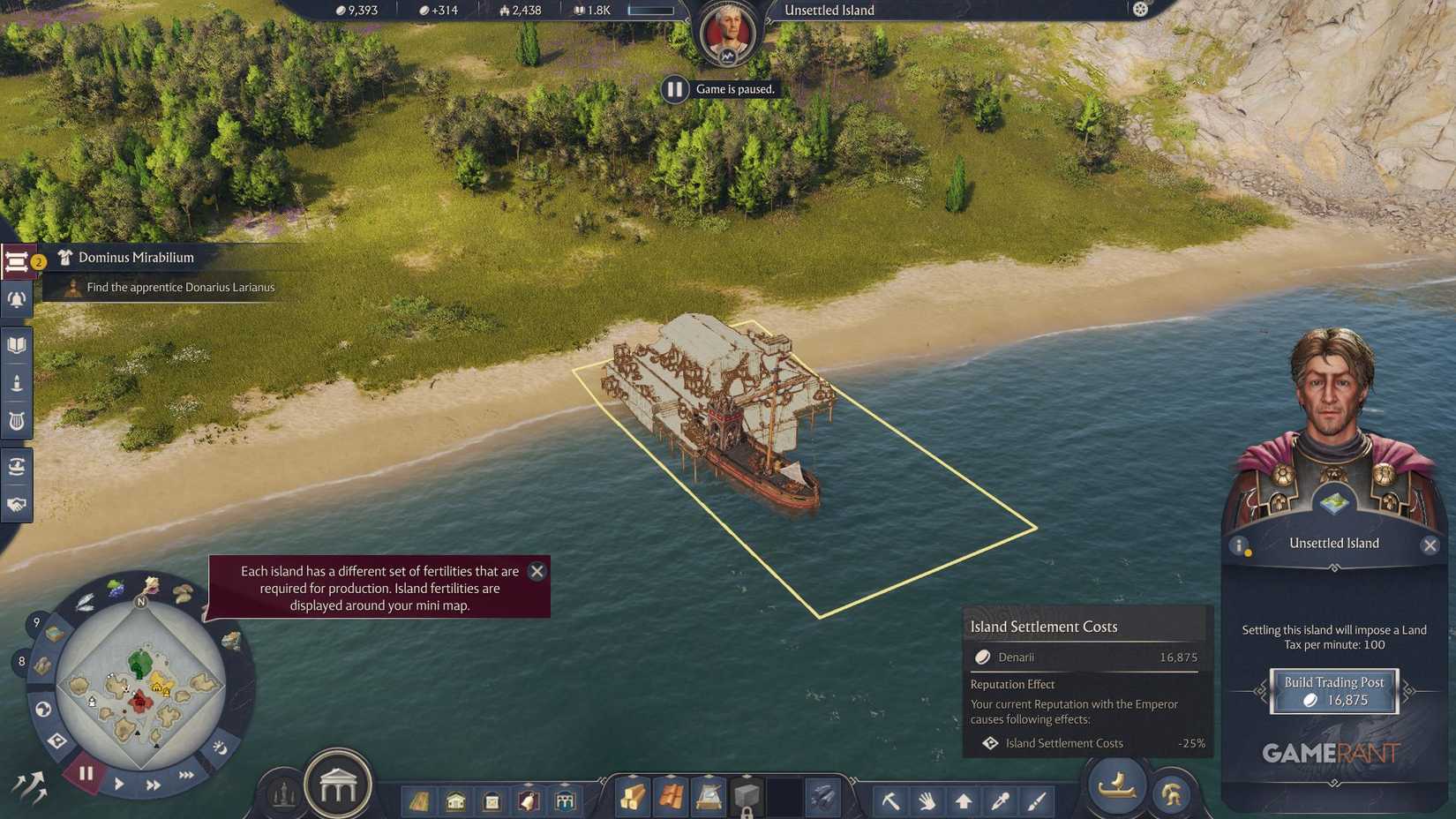 Anno 117 Pax Romana - New Settlement