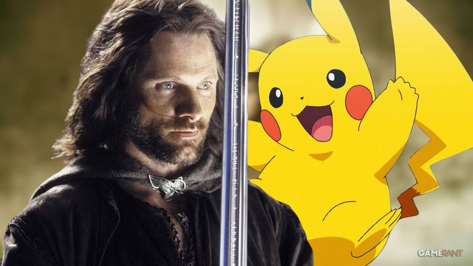 Fan creates mashup art of Lord of the Rings and Pokemon.