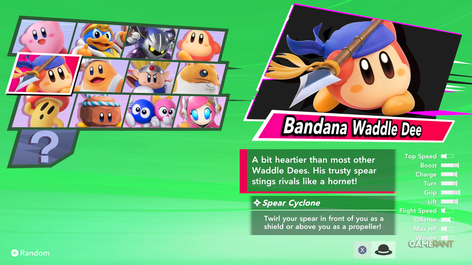 bananda waddle dee kirby air riders