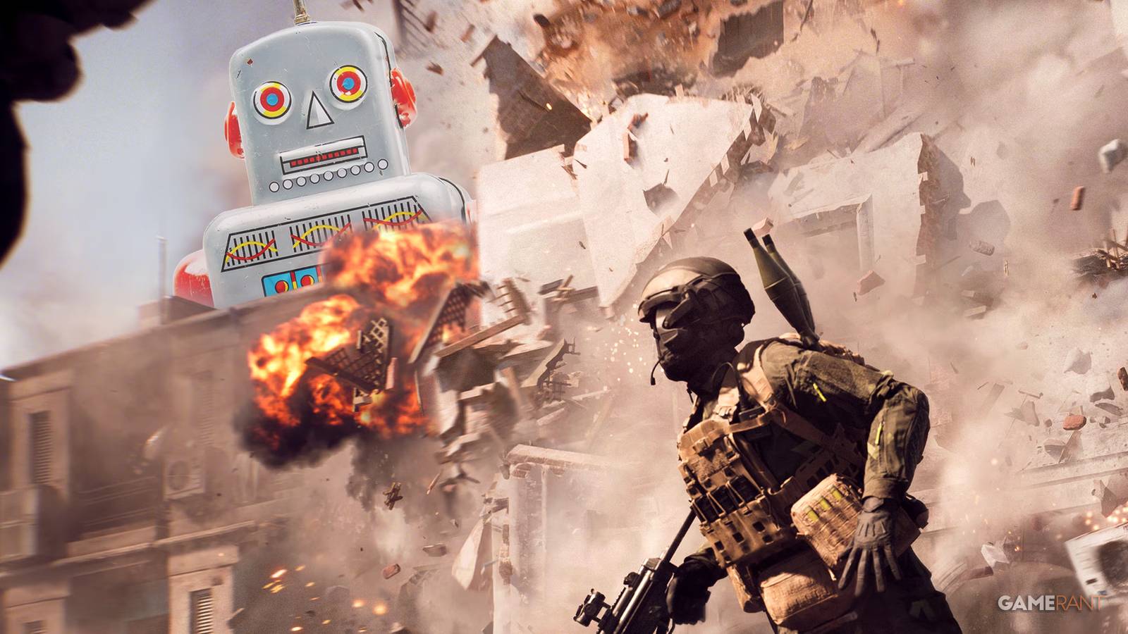 Battlefield 6 soldier robot building destruction