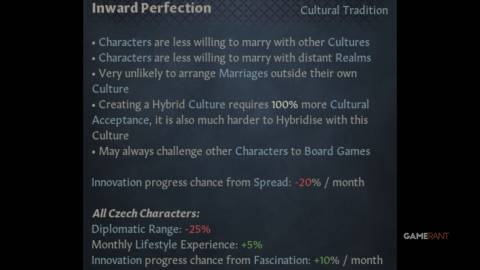 Crusader Kings 3 - Cultural Tradition - Inward Perfection