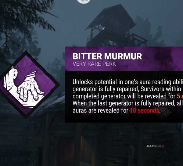 dead by daylight perk description bitter murmur