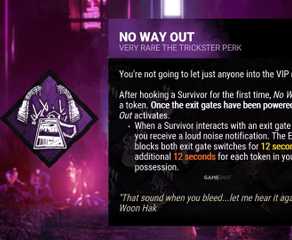 dead by daylight perk description no way out