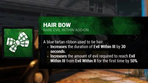 dead by daylight the shape hair bow addon
