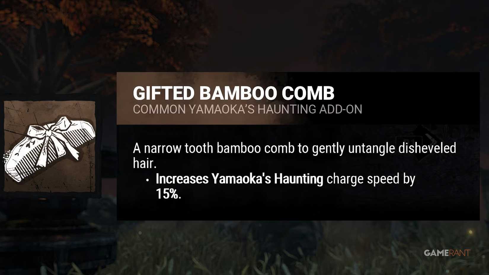 dead by daylight the spirit gifted bamboo comb addon