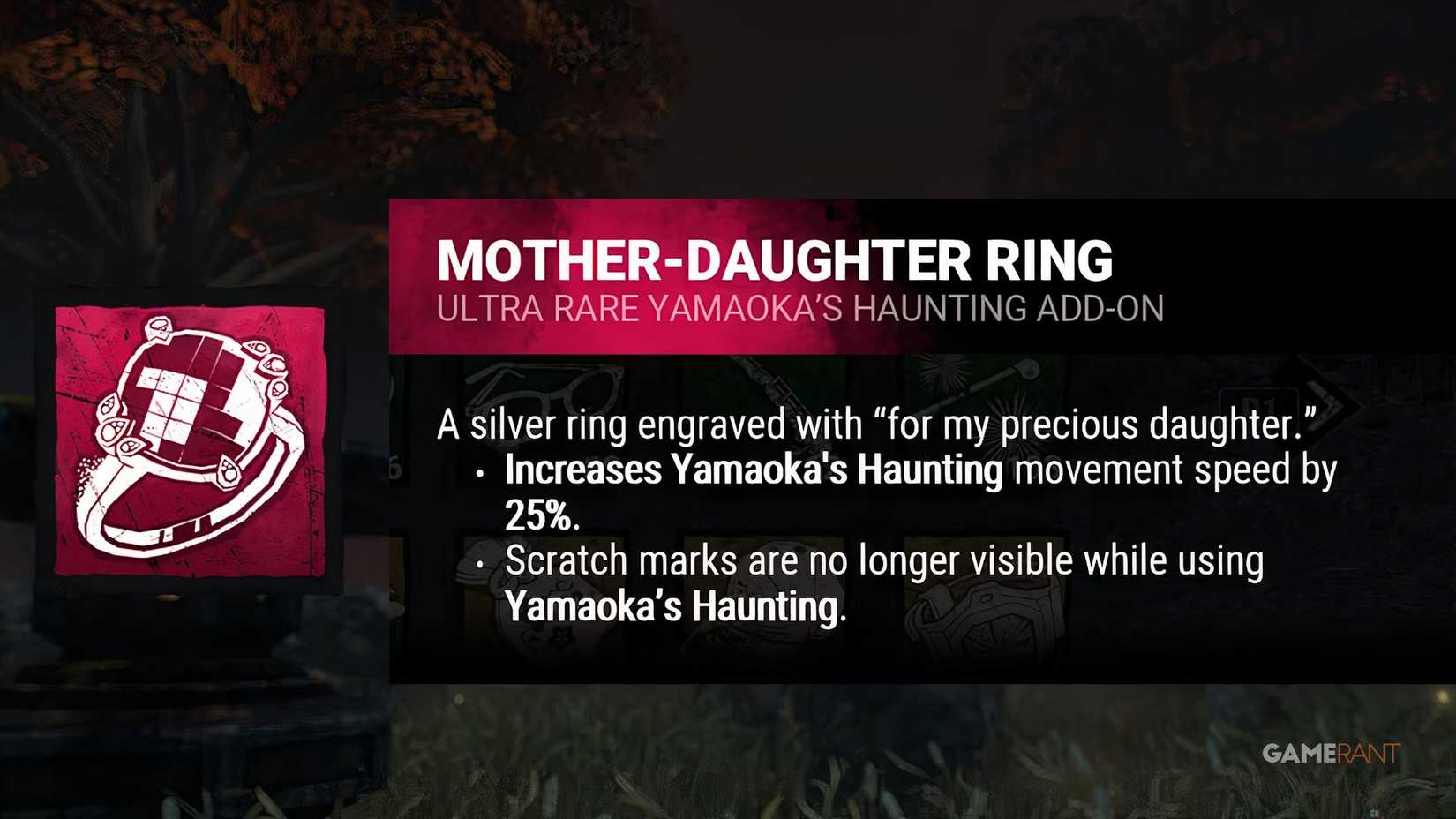 dead by daylight the spirit mother-daughter ring addon