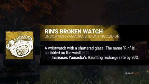 dead by daylight the spirit rin's broken watch addon