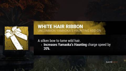 dead by daylight the spirit white hair ribbon addon