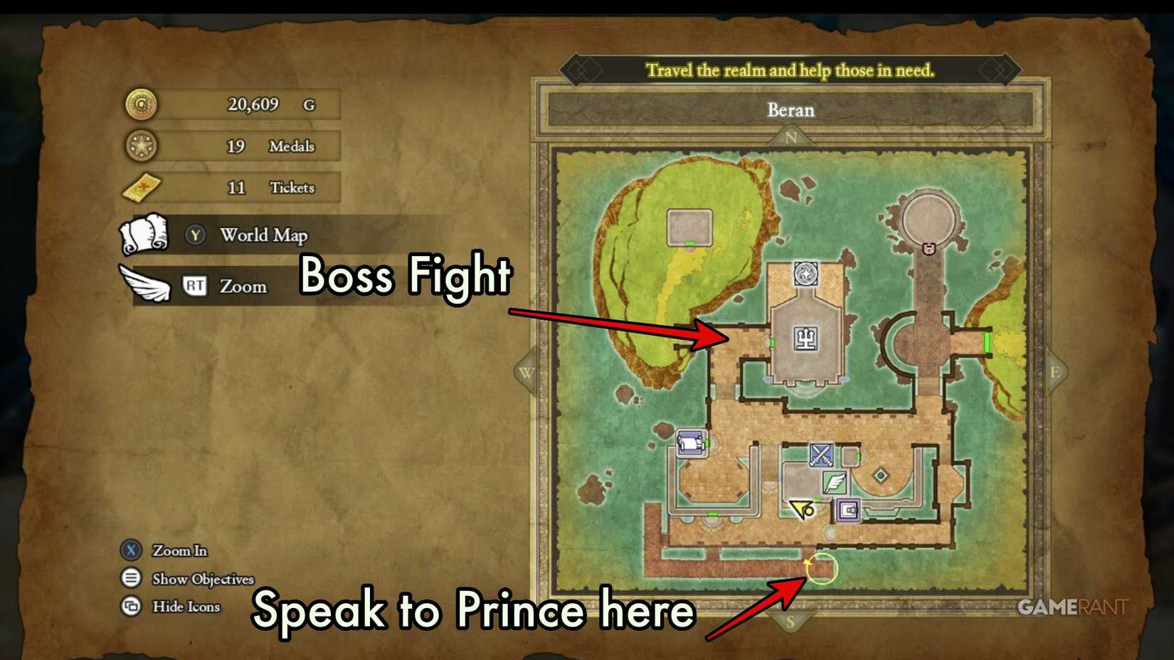 DQ2-Beran-Matilda-Boss-Fight-Map