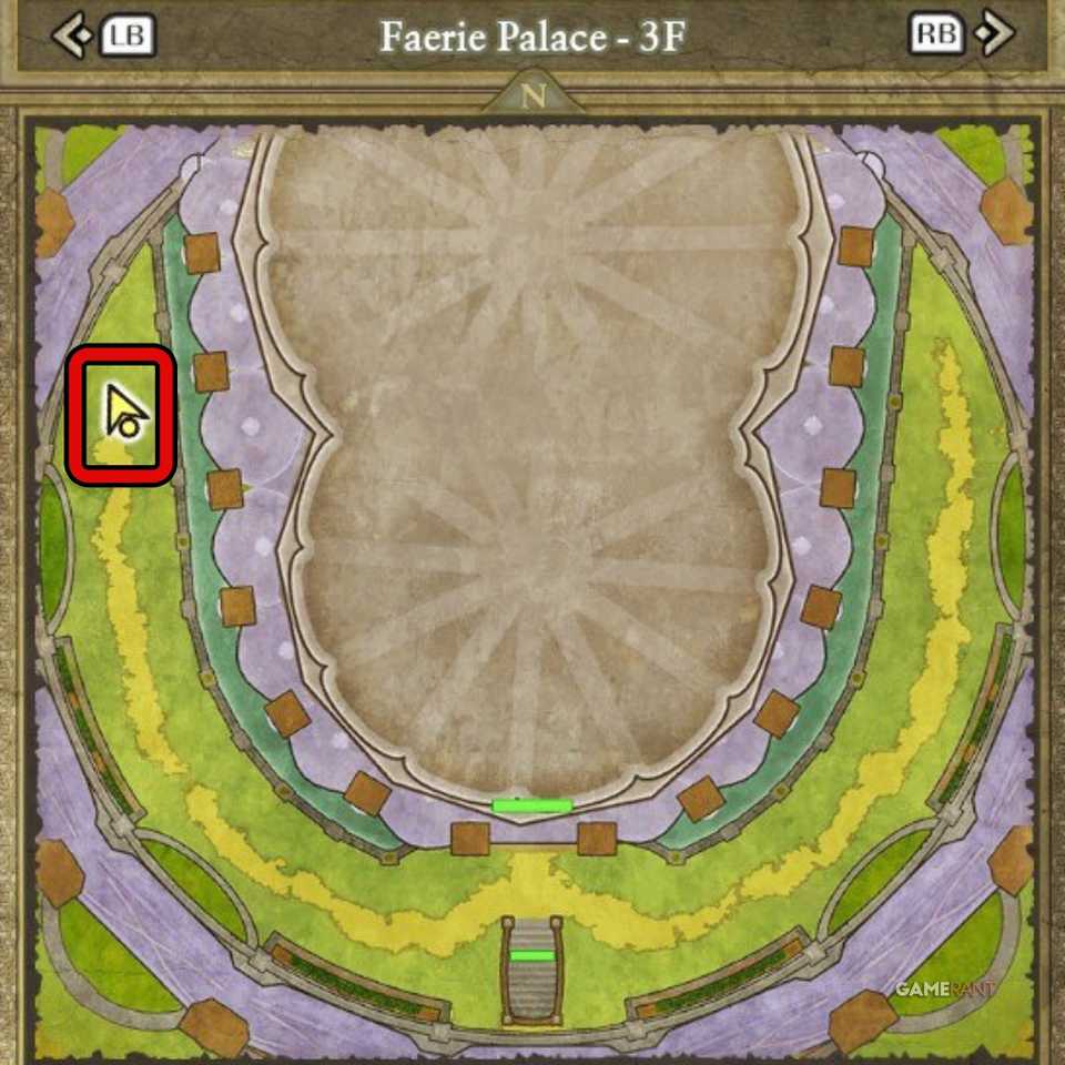 DQ2-MM-40-Faerie-Palace-3F-Map-SQUARE