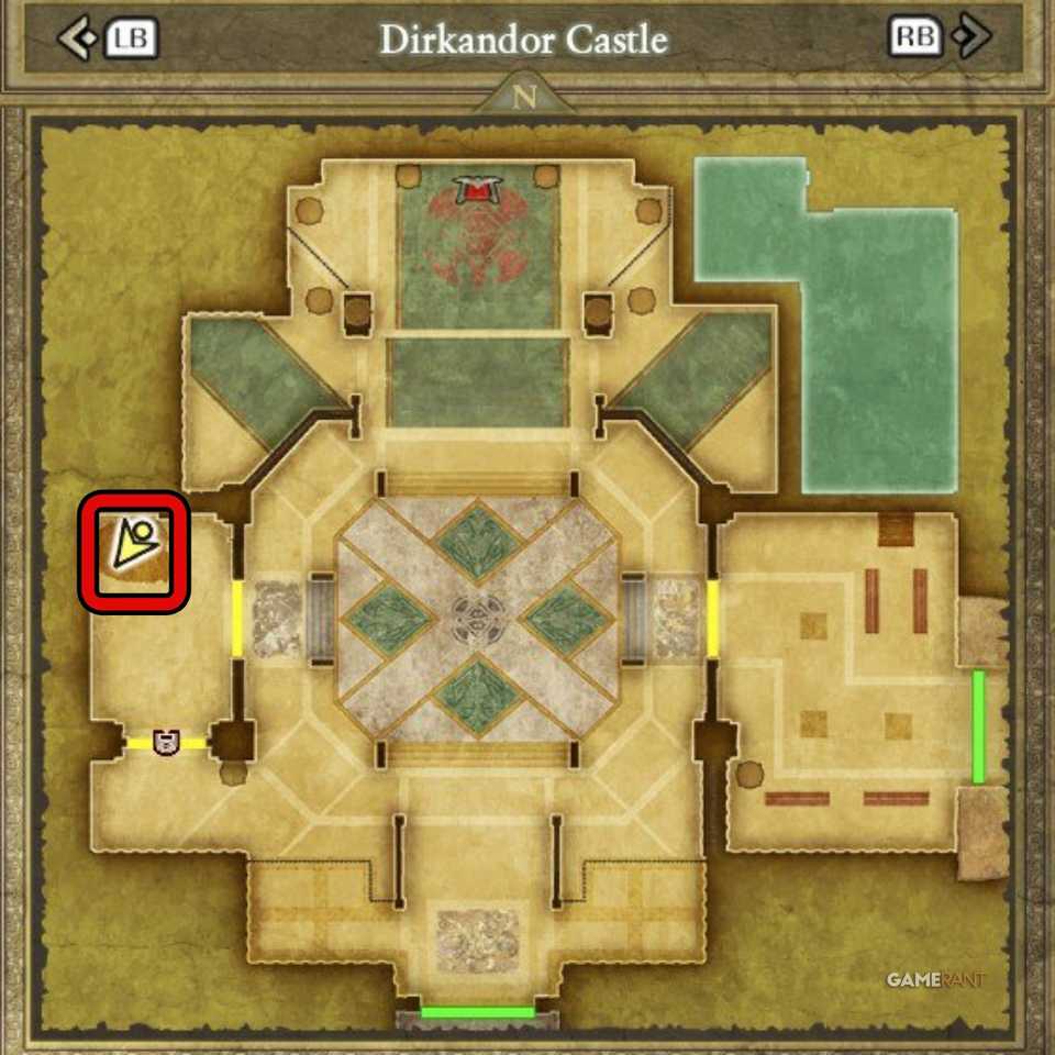 DQ2-MM-64-Dirkandor-Castle-Map-SQUARE
