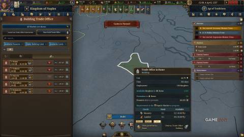 Europa Universalis 5 - Build Trade Office